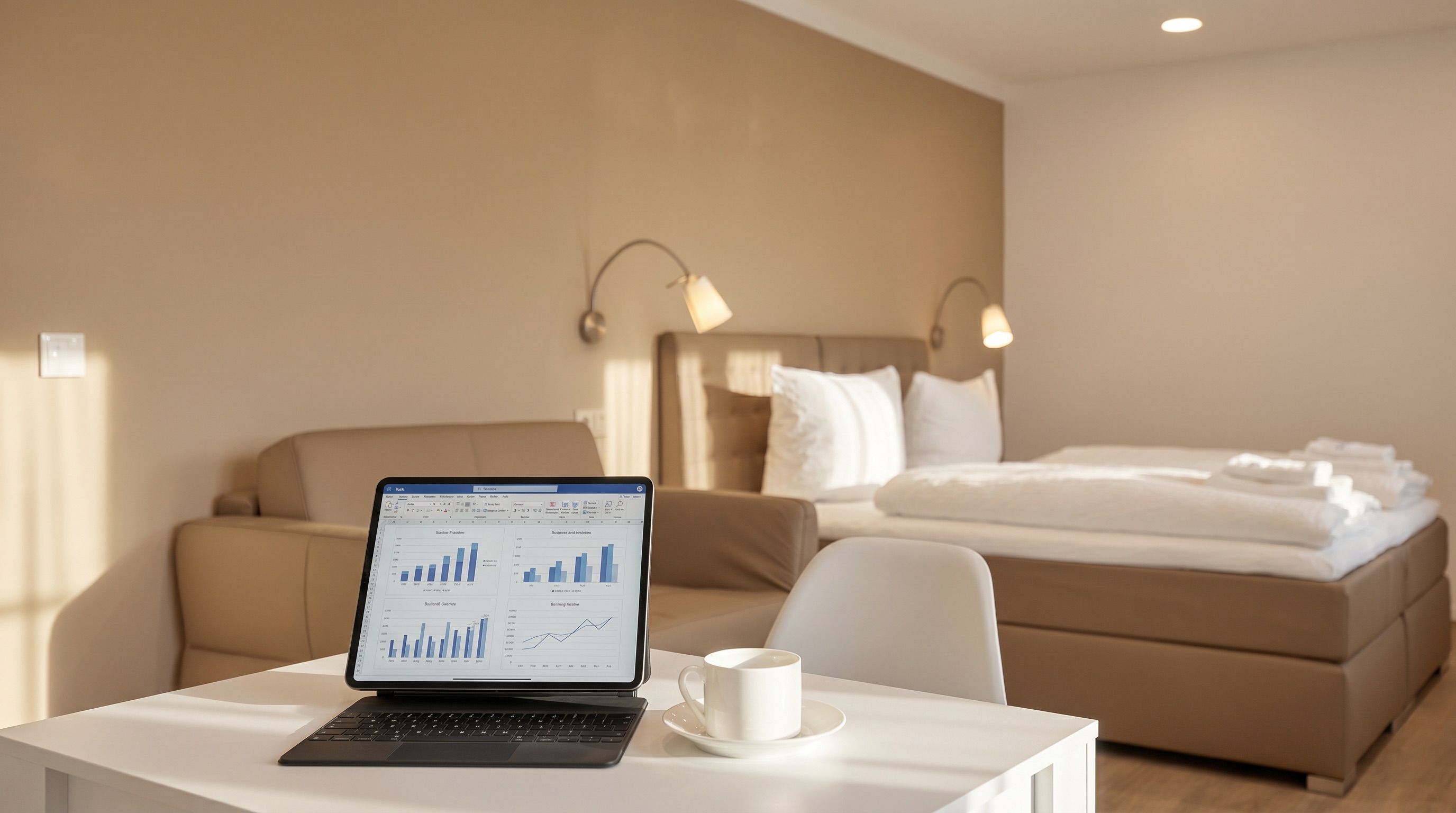 Studio-Apartment mit Arbeitsplatz für Geschäftsreisende