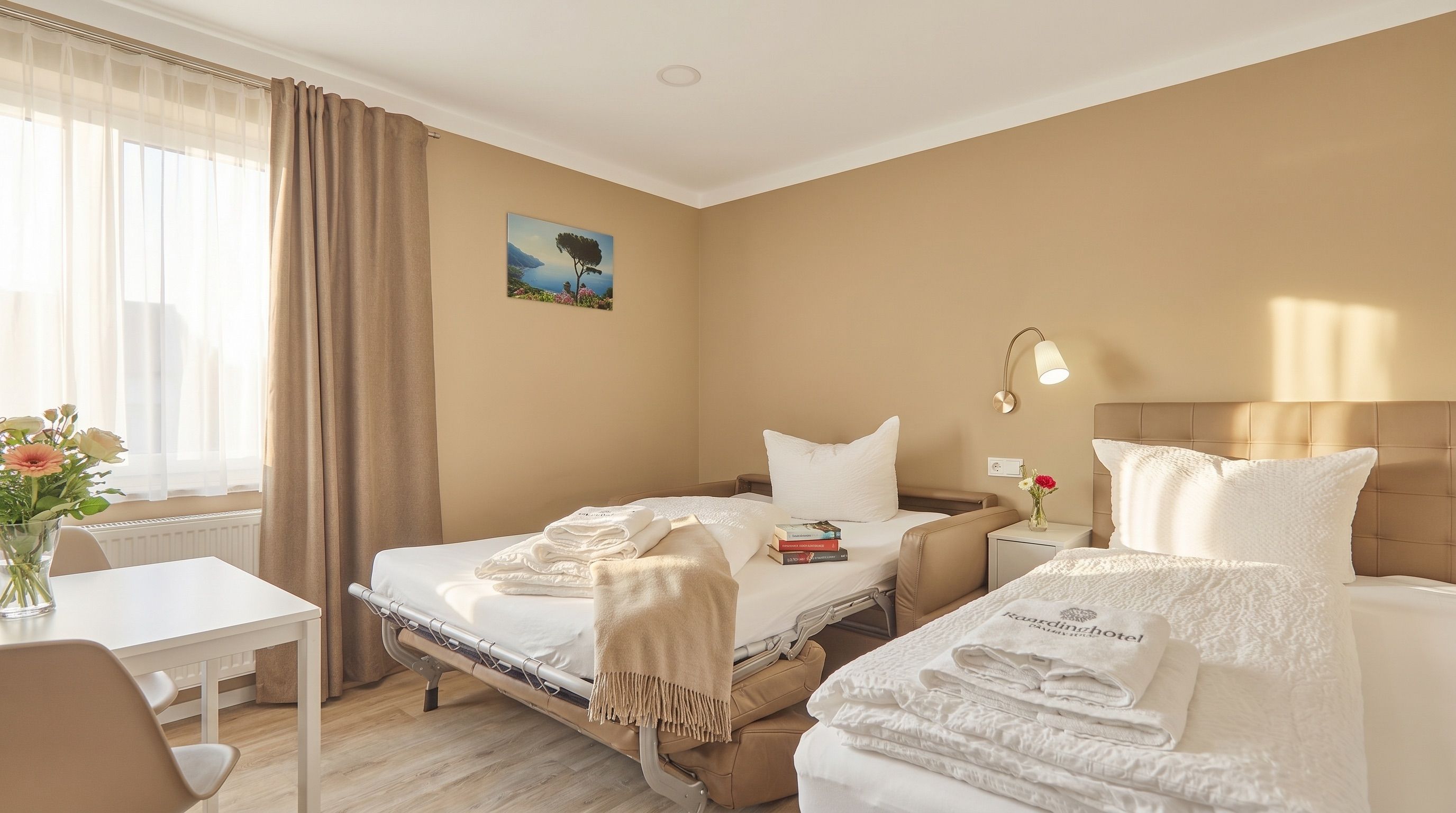 Ruhiges Apartment mit zwei Betten